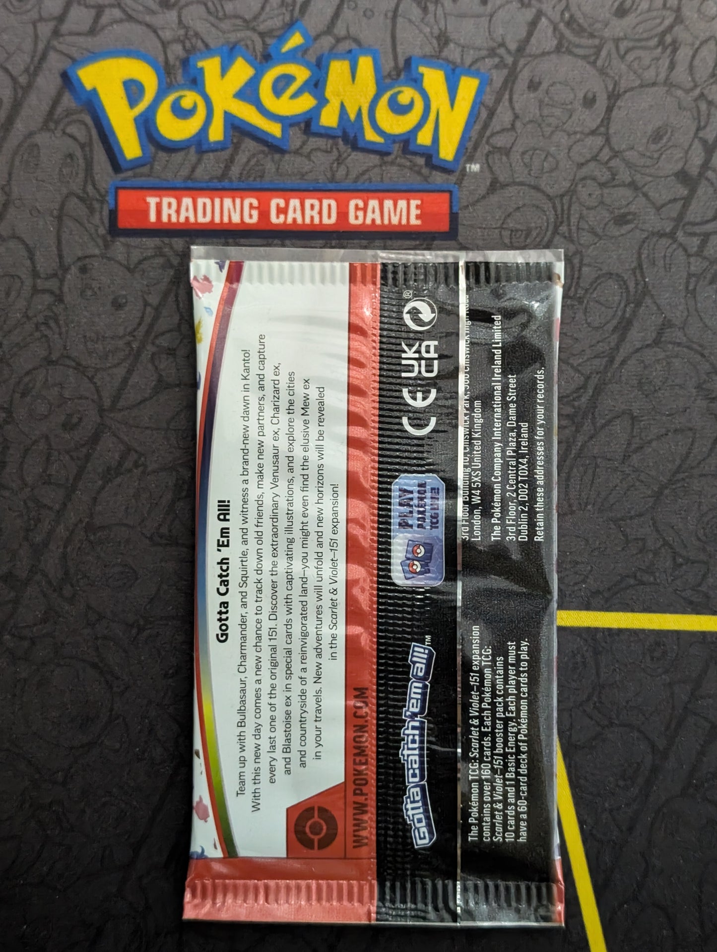Pokémon - Scarlet & Violet 151 - Sealed Booster Pack - Back View