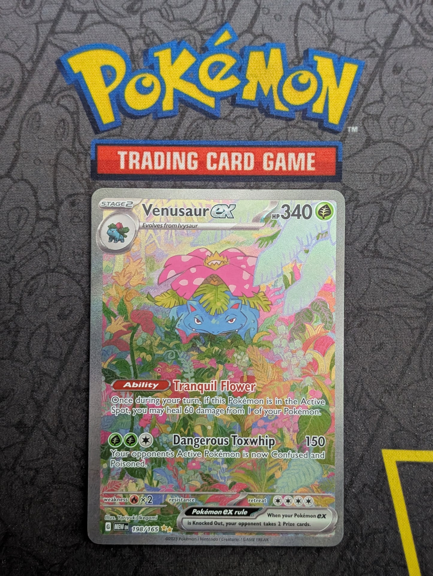 Pokémon - Venusaur Ex - 198/165 - Scarlet & Violet 151 - Special Illustration - Near Mint - Front View