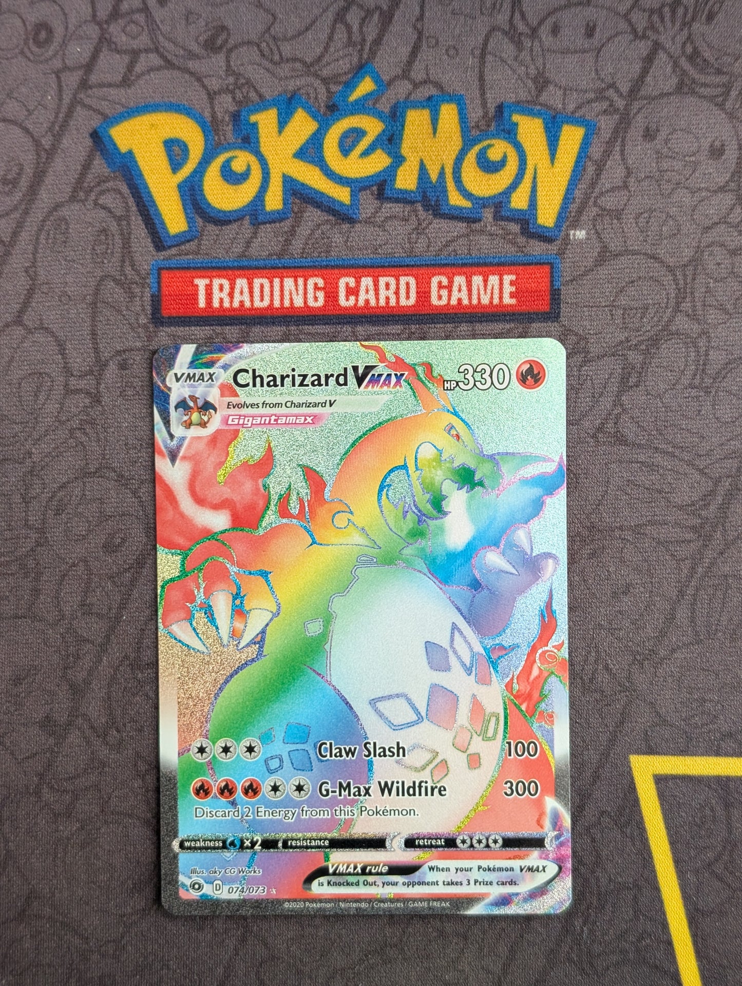 Charizard VMax - 074/073 - Champions Path - Rainbow Full Art - Near Mint