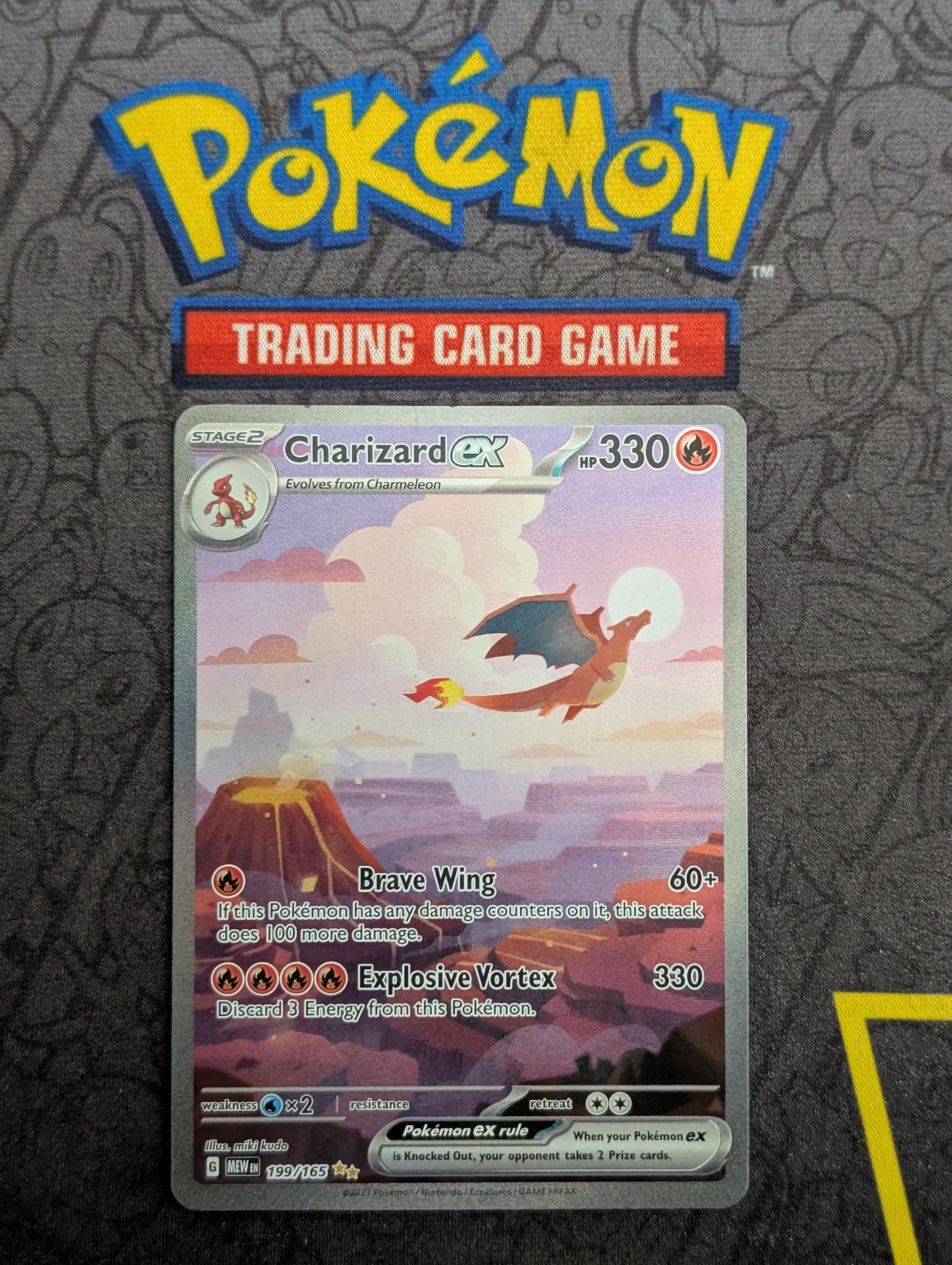 Pokémon - Charizard Ex - 199/165 - Scarlet & Violet 151 - Special Illustration - Near Mint - Front View