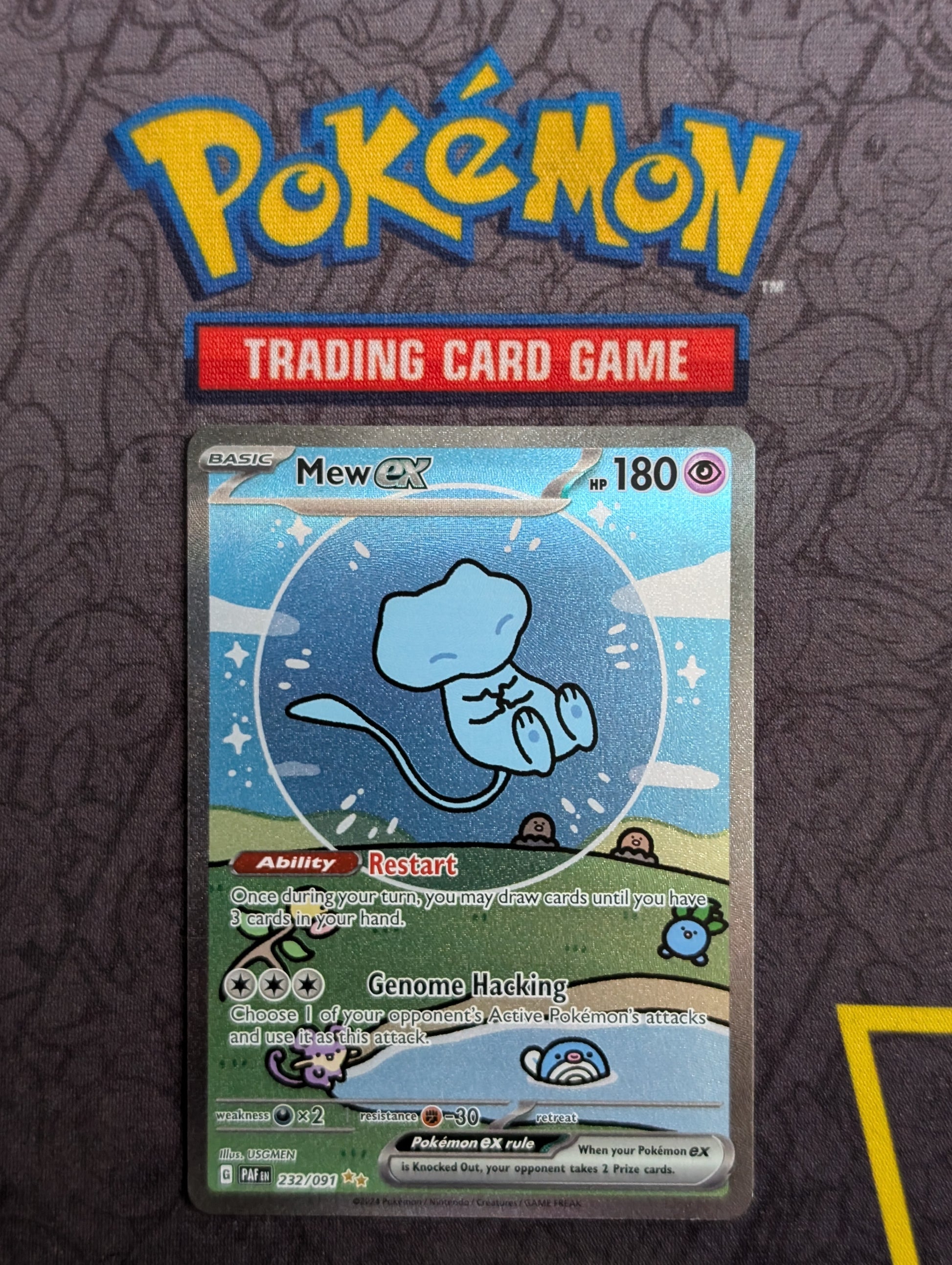 Pokémon - Mew Ex - 232/091 - Paldean Fates - Special Illustration - Near Mint - Front View