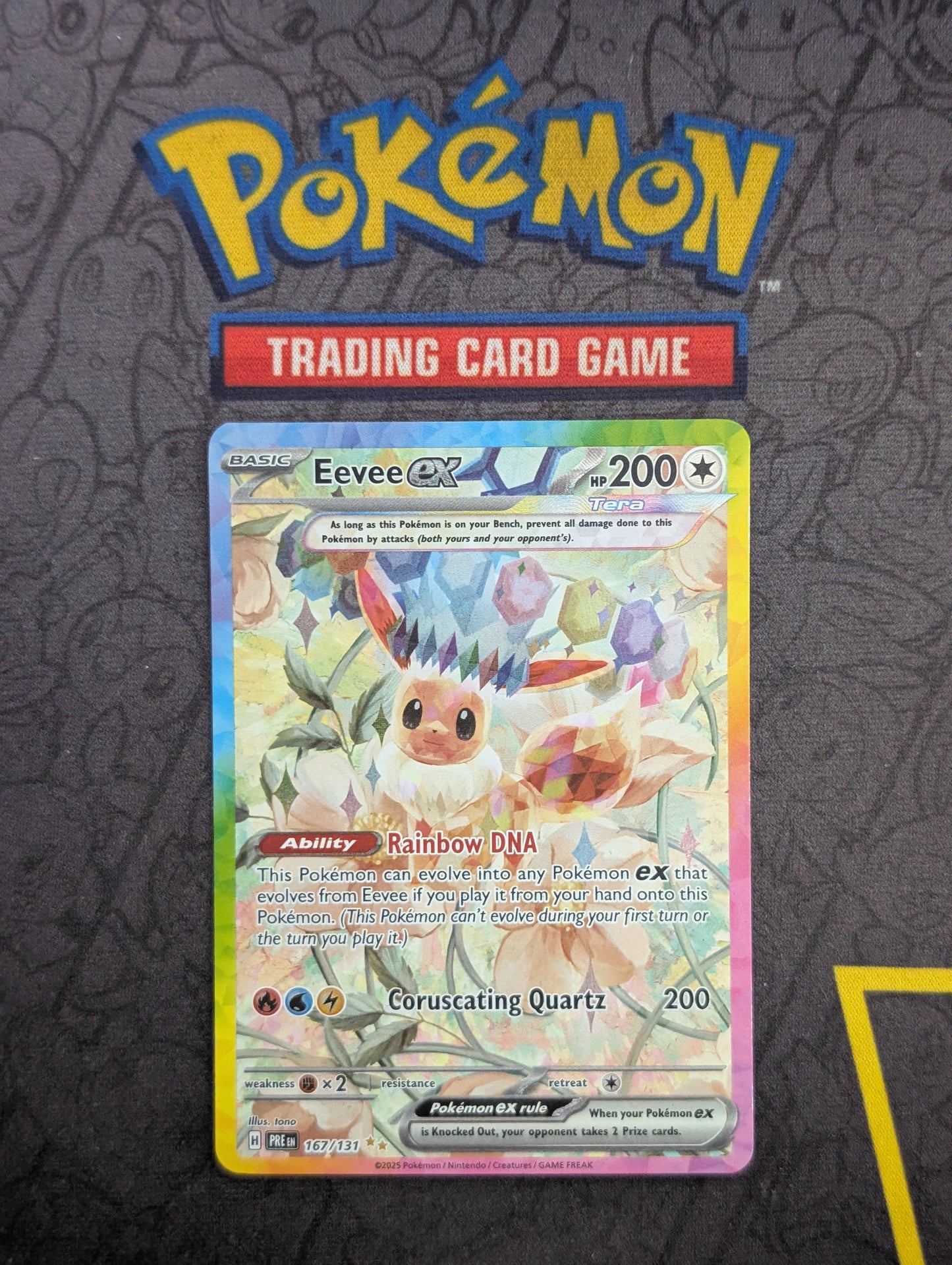 Eevee Ex - 167/131 - Prismatic Evolutions - Special Illustration Rare - Near Mint